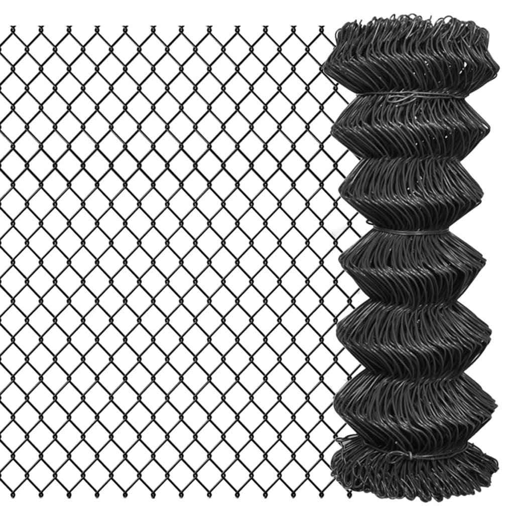 Vidaxl Mesh Fence 15x1 m ocel šedá