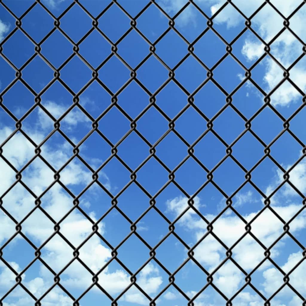 Vidaxl Mesh Fence 25x1,5 m ocel šedá
