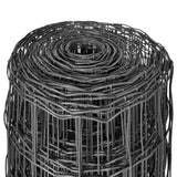 Vidaxl Euro fence 10x0.8 m steel gray