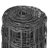 Vidaxl Euro cerca 10x1 m de acero gris