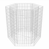 Vidaxl gabion plantenbak verhoogd zeshoekig 100x90x100 cm