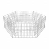 Vidaxl Gabion Planter Raised Hexagonal 160x140x50 cm