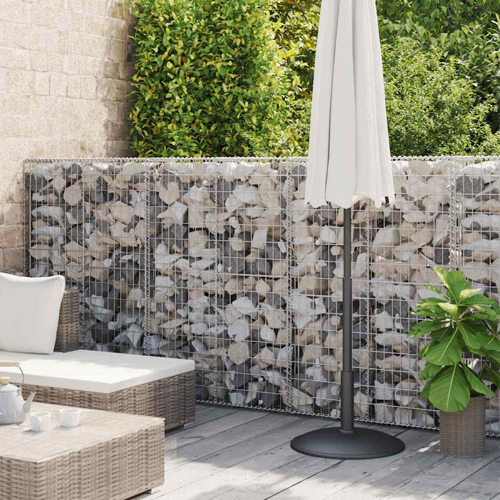 Vidaxl gabion basket 300x30x100 cm galvanized steel