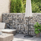 Vidaxl gabion basket 300x30x100 cm galvanized steel