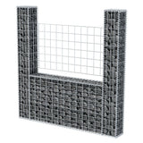 Vidaxl gabion basket U-shaped 160x20x150 cm steel