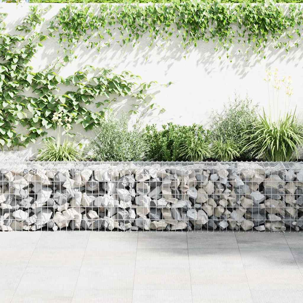 Vidaxl gabion basket 100x50x50 cm galvanized steel