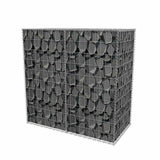 Vidaxl gabion basket 100x50x100 cm galvanized steel