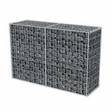Vidaxl gabion basket 150x50x100 cm galvanized steel