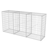 Vidaxl gabion basket 200x50x100 cm galvanized steel