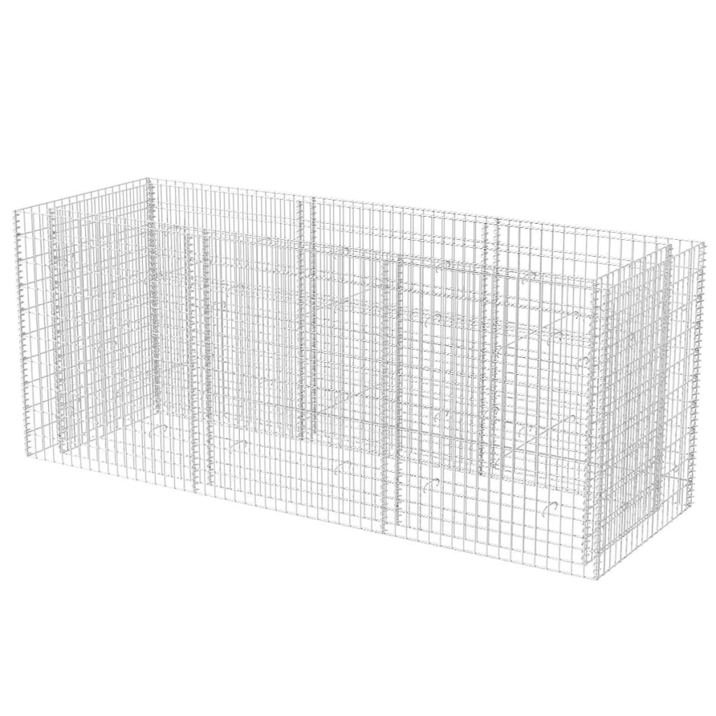 Plánovací krabice Vidaxl Gabion zvedla 270x90x100 cm ocel