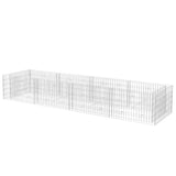 VIDAXL GABION -Planungsbox erhöht 360x90x50 cm Stahl