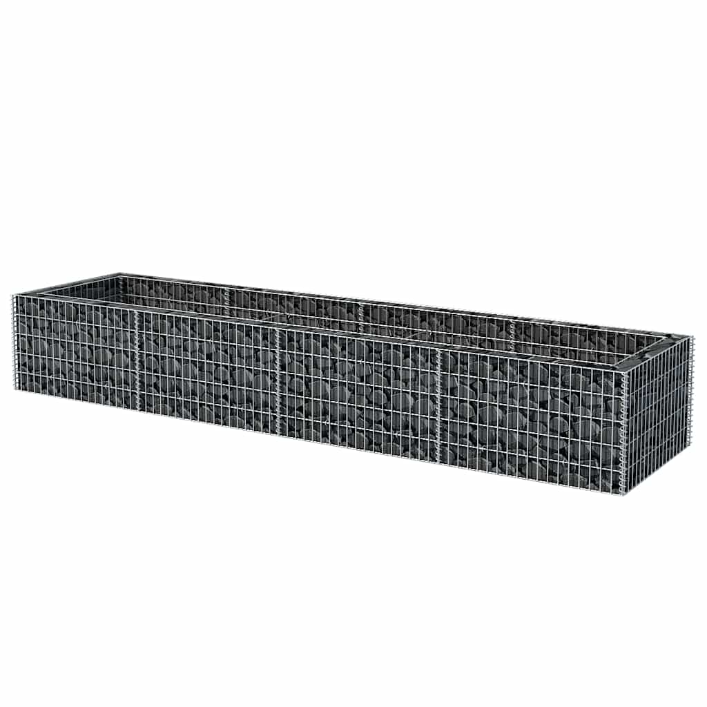 VIDAXL GABION -Planungsbox erhöht 360x90x50 cm Stahl