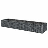 VIDAXL GABION -Planungsbox erhöht 360x90x50 cm Stahl