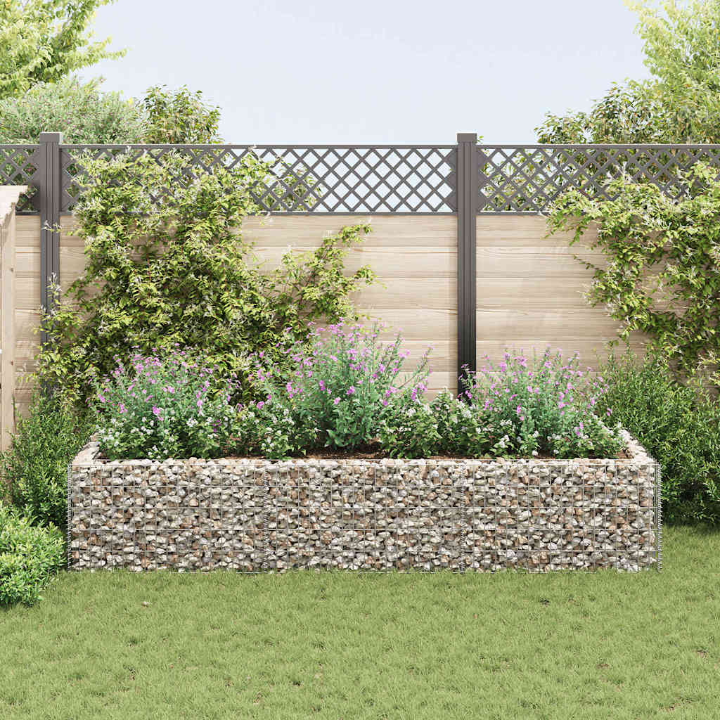 Plánovací krabice Vidaxl Gabion zvedla 270x90x50 cm ocel