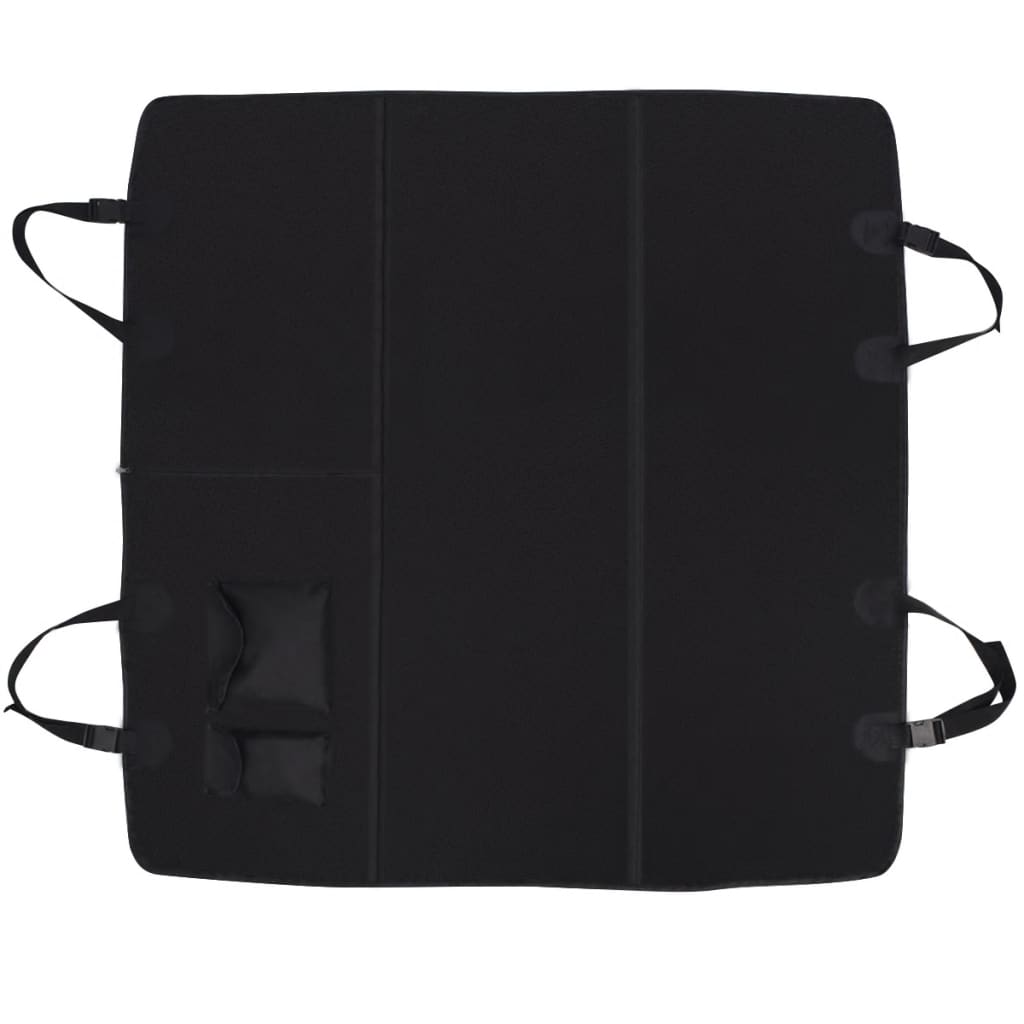 Vidaxl kæledyr bageste sæde dækning 148x142 sort