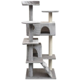 Vidaxl Cat rasking Post con graffi di sisal 125 cm grigio
