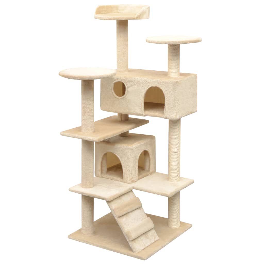Vidaxl Cat Scrawing Post pomocí sisal škrábanců 125 cm beige