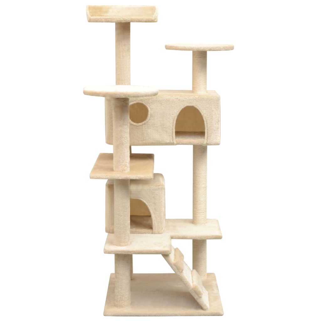 Vidaxl Cat Scrawing Post pomocí sisal škrábanců 125 cm beige