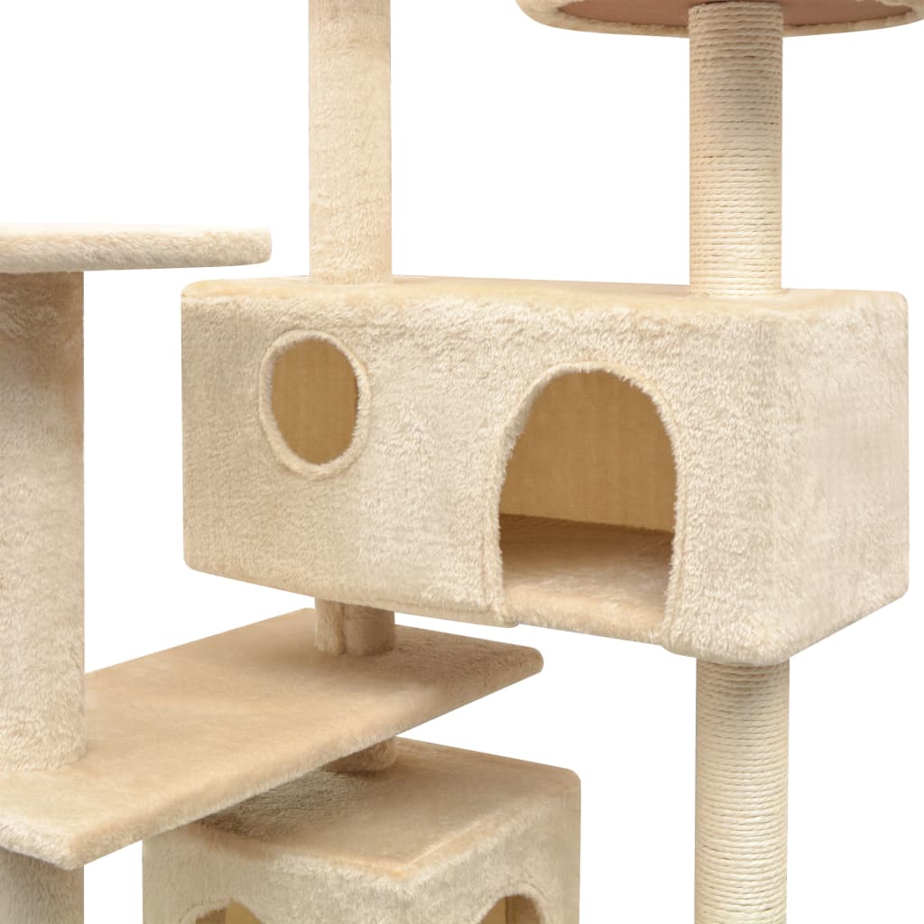 Vidaxl Cat Scrawing Post pomocí sisal škrábanců 125 cm beige