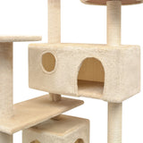 Vidaxl Cat Scrawing Post pomocí sisal škrábanců 125 cm beige