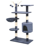 Vidaxl Cat Scrating Post z Sisal Scrating Posts 125 cm Ciemnoniebieski