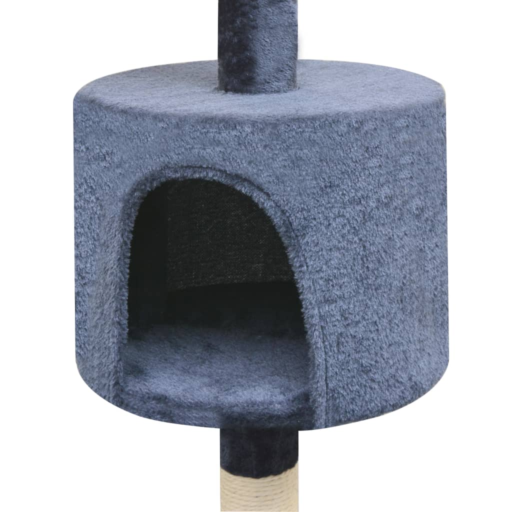 Vidaxl Cat Scrating Post z Sisal Scrating Posts 125 cm Ciemnoniebieski