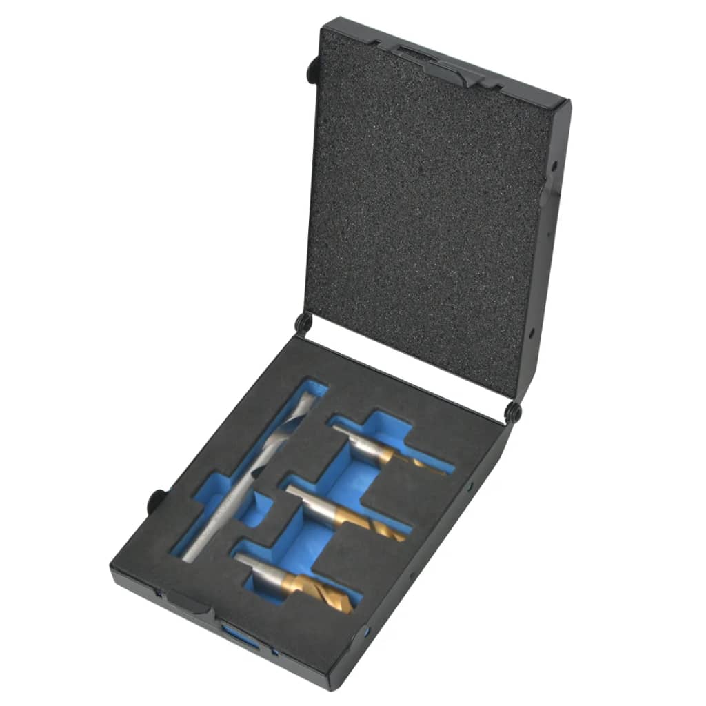 Vidaxl 4-piece pointed drill bitset HSS