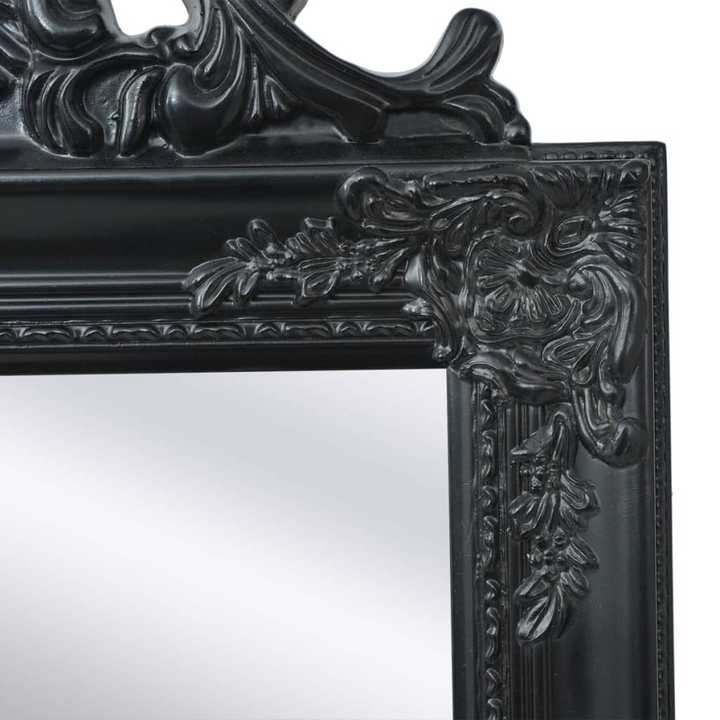 Vidaxl freestanding mirror baroque style 160x40cm black