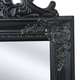 Vidaxl freestanding mirror baroque style 160x40cm black