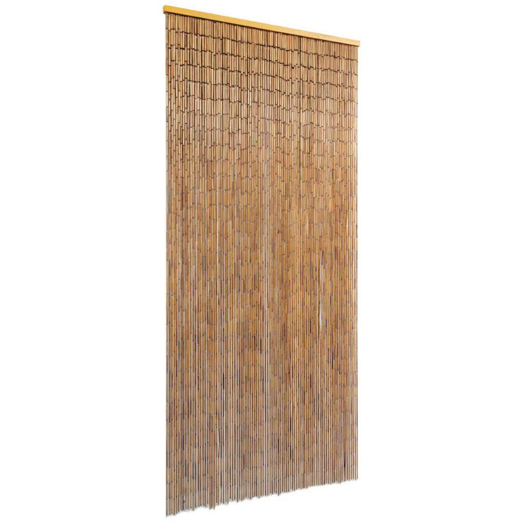 Cortina de la puerta de Vidaxl 90x200 cm de bambú