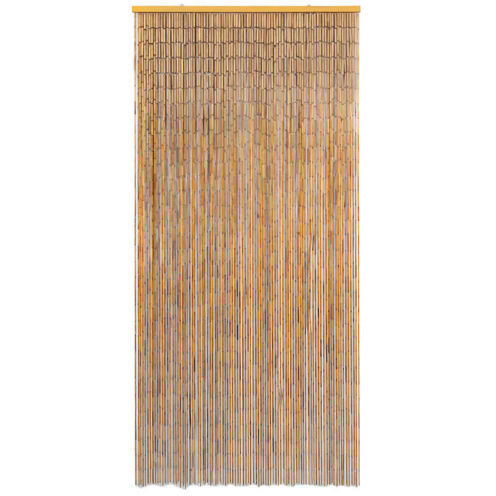 Cortina de la puerta de Vidaxl 90x200 cm de bambú