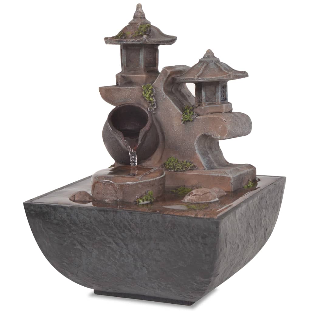 Vidaxl inner fountain with LED lighting Polyresin