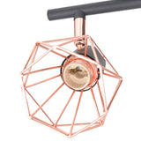 Vidaxl ceiling lamp with 6 spotlights E14 Black and copper