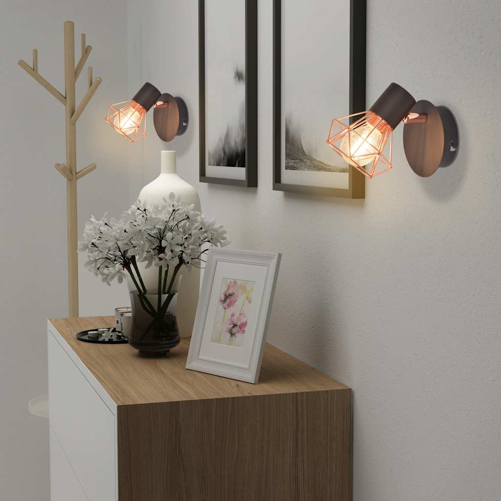 Vidaxl vägglampor 2 st med LED 8 W