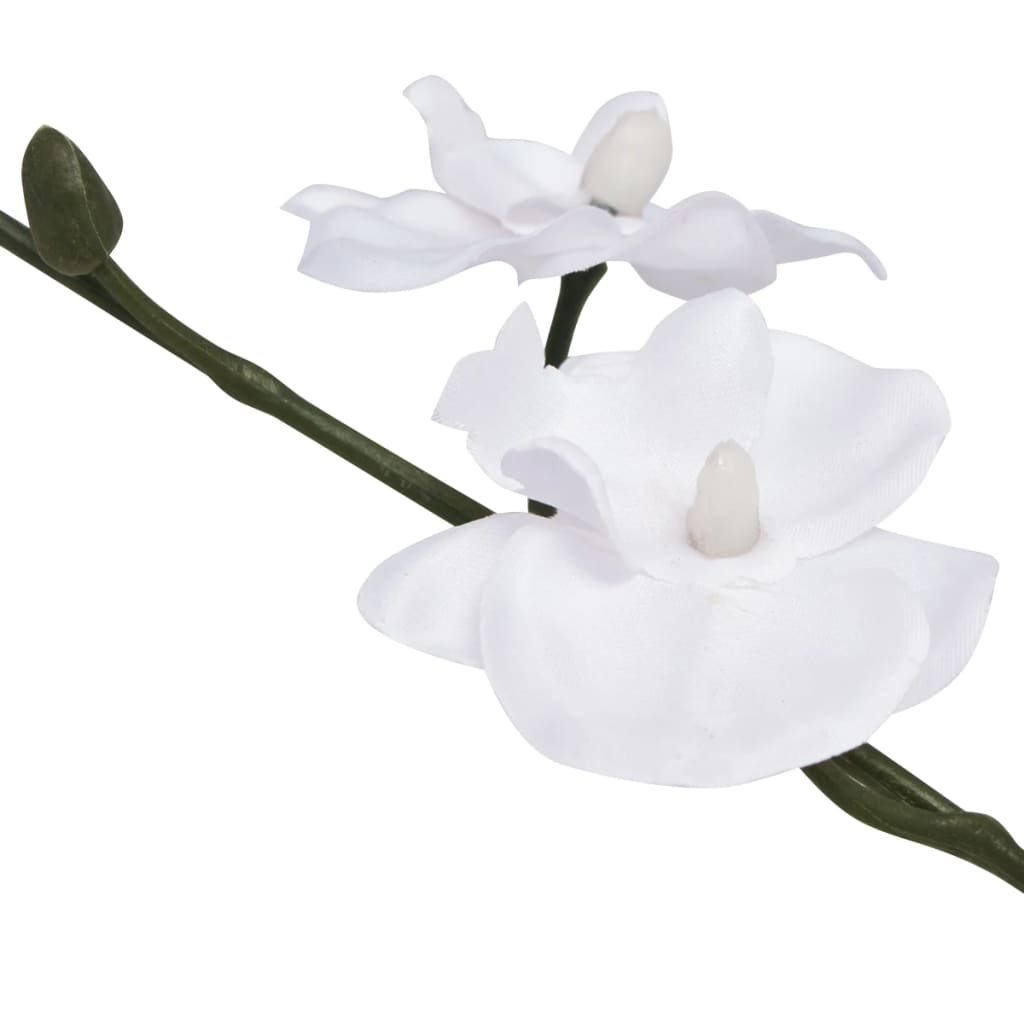 Vidaxl Artificial Plant Orchid with Pot 30 cm White