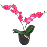 Vidaxl Artificial Plant Orchid med potten 30 cm röd