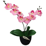 Vidaxl Artificial Plant Orchid with Pot 30 cm Pink