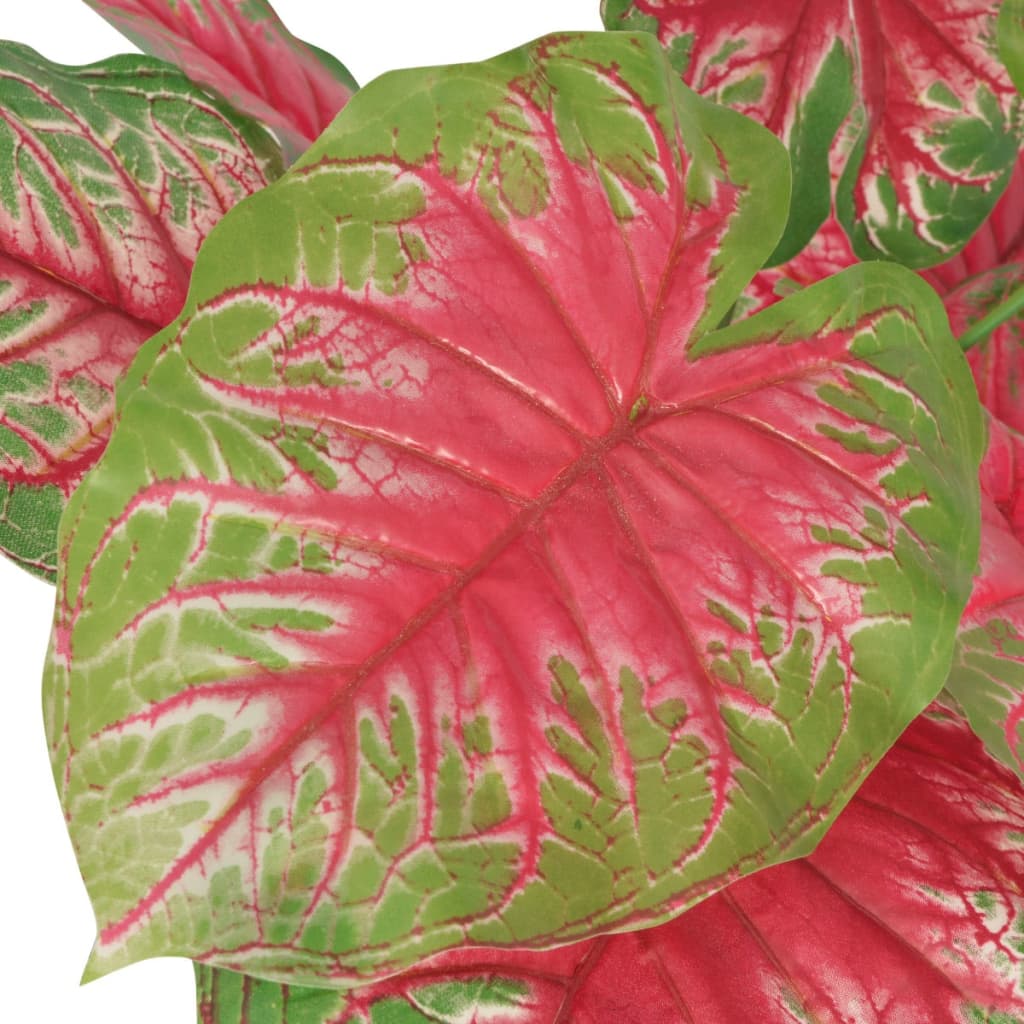 Vidaxl Artificial Plant Caladium with pot 85 cm green and red