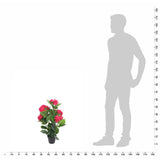 Vidaxl Art Hortensaire Planz mat Pot 60 cm rout