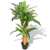 Vidaxl Art Dracena Plant with pot 100 cm green