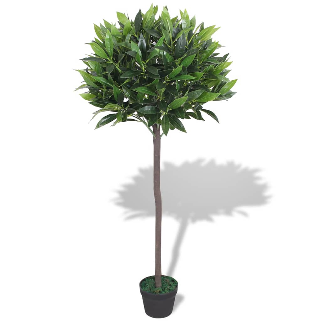 Vidaxl Art Laurier drevesne rastline z loncem 125 cm zeleno