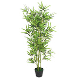 Sztuczna roślina vidaxl z bambusem 120 cm zielonym