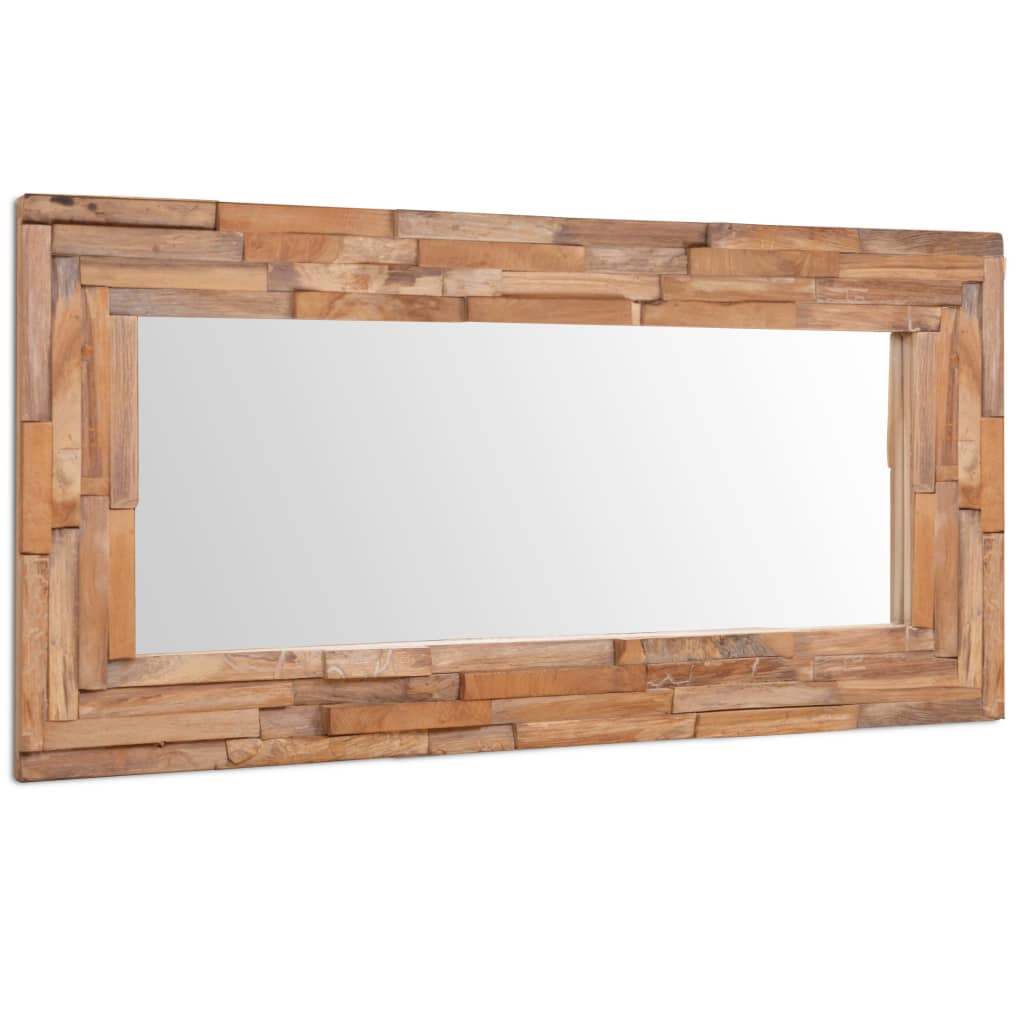 Vidaxl Mirror decorativo Rectangular 120x60 cm de madera de teca