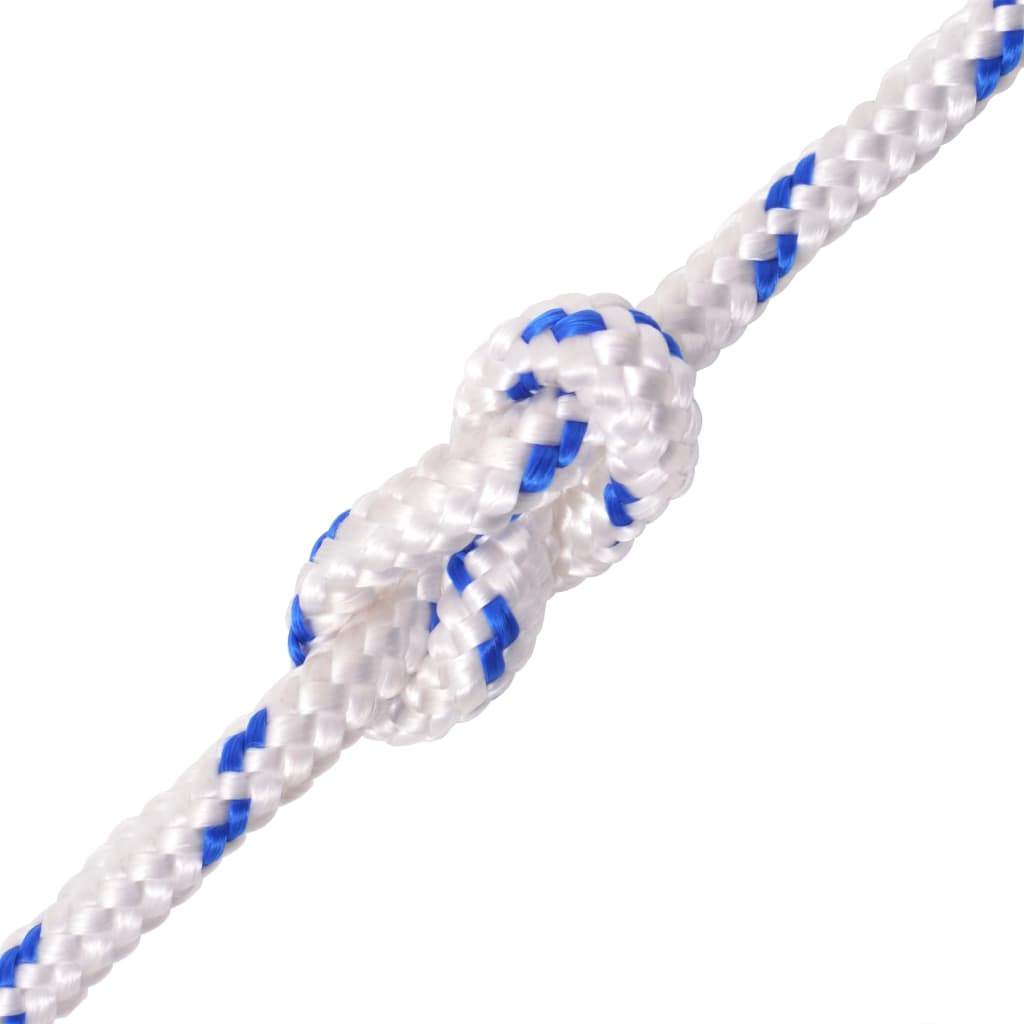 Corda de bota vidaxl 8 mm 100 m de polipropileno branco
