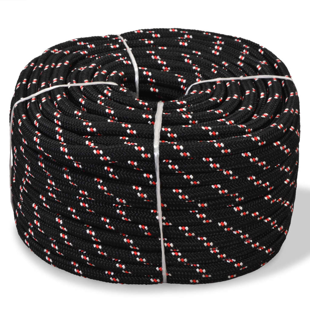 Vidaxl Boot Rope 14 mm 50 m de polipropileno negro