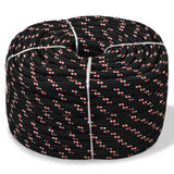 Vidaxl Boot Rope 14 mm 50 m de polipropileno negro