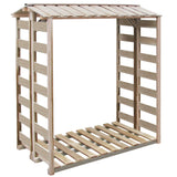 VidaXL Firewood storage 150x90x176 cm impregnated pine