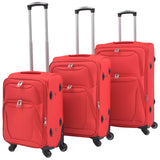 Vidaxl-Trolleyset Red 3-Stück