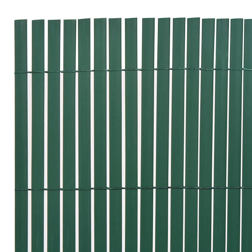 Vidaxl Gaart fencing Duebel - 90x300 cm pvc gréng