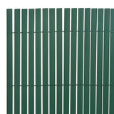 Vidaxl Gaart fencing Duebel - 90x300 cm pvc gréng
